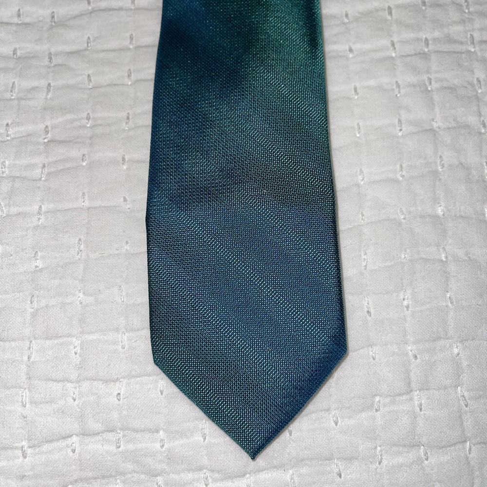 Brand new Men's Wearhouse Pronto Uomo Green/Blue Silk Tie